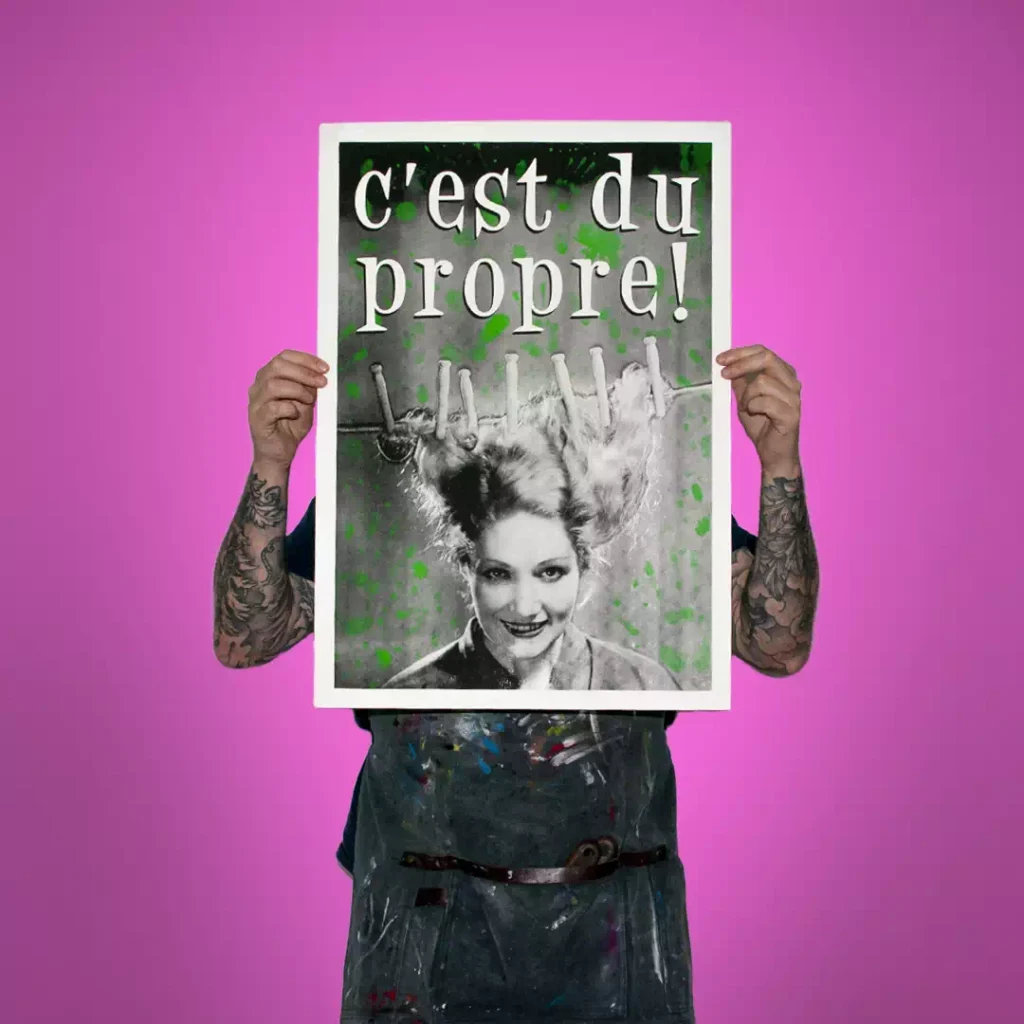 c'est du propre | Affiche sérigraphié artisanalement Nantes |