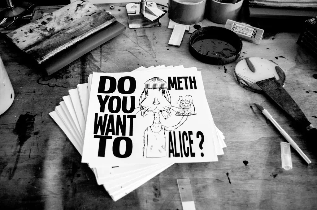 Sérigraphie Nantes | Textile & Papier | No Brain No Gain 21 want-meth-alice....